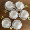 Tasses à café & sous-tasses (Lot de 6) - Arcopal - Oiseaux