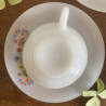 Tasses à café & sous-tasses (Lot de 6) - Arcopal - Oiseaux
