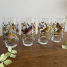 Verres à limonade vintage Oiseaux (Lot de 4)