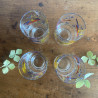 Verres à limonade vintage Oiseaux (Lot de 4)