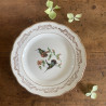 Assiettes plates en porcelaine (lot de 6) - Gien - Moineaux de Paris