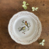 Assiettes plates en porcelaine (lot de 6) - Gien - Moineaux de Paris