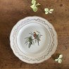Assiettes plates en porcelaine (lot de 6) - Gien - Moineaux de Paris