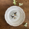 Assiettes plates en porcelaine (lot de 6) - Gien - Moineaux de Paris