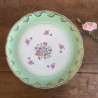 Grand plat rond en porcelaine - Digoin Sarreguemines - 5242
