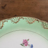 Grand plat rond en porcelaine - Digoin Sarreguemines - 5242