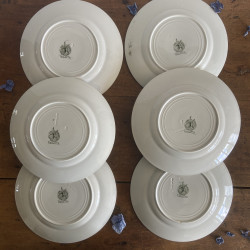 Assiettes plates (lot de 6) - Moulin des Loups & Hamage - Violetta