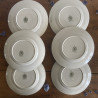 Assiettes plates (lot de 6) - Moulin des Loups & Hamage - Violetta