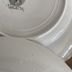Assiettes plates (lot de 6) - Moulin des Loups & Hamage - Violetta