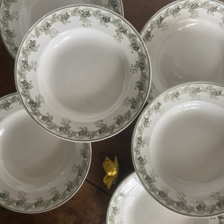 Assiettes creuses (lot de 6) - Moulin des Loups & Hamage - Violetta
