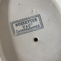 Estampille Sarreguemines U&Cie - Noisettes