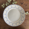 Assiettes plates (lot de 6) - Badonviller - Demi-porcelaine