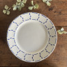 Assiettes plates (lot de 6) - Badonviller - Demi-porcelaine