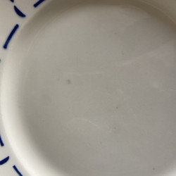 Assiettes plates (lot de 6) - Badonviller - Demi-porcelaine