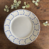 Assiettes plates (lot de 6) - Badonviller - Demi-porcelaine