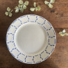 Assiettes plates (lot de 6) - Badonviller - Demi-porcelaine