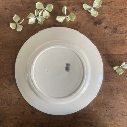 Assiettes plates (lot de 6) - Badonviller - Demi-porcelaine