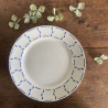 Assiettes plates (lot de 6) - Badonviller - Demi-porcelaine