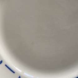 Assiettes plates (lot de 6) - Badonviller - Demi-porcelaine