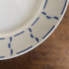 Assiettes plates (lot de 6) - Badonviller - Demi-porcelaine