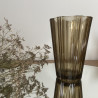 Vase vintage noir fumé