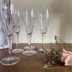 Flûtes à Champagne (coffret de 5) - Cristalleries de Lorraine