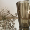 Vase vintage noir fumé