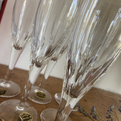 Flûtes à Champagne (coffret de 6) - Cristalleries de Lorraine