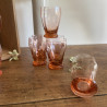 Service à orangeade - Carafe & Verres roses - Années 50