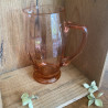 Service à orangeade - Carafe & Verres roses - Années 50
