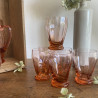 Service à orangeade - Carafe & Verres roses - Années 50