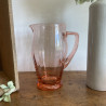 Service à orangeade - Carafe & Verres roses - Années 50