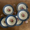 Assiettes creuses en porcelaine (lot de 6) - L'Amandinoise - 1546