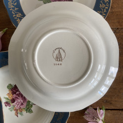 Assiettes creuses en porcelaine (lot de 6) - L'Amandinoise - 1546