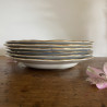 Assiettes creuses en porcelaine (lot de 6) - L'Amandinoise - 1546