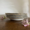 Assiettes creuses en porcelaine (lot de 6) - L'Amandinoise - 1546