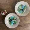 Assiettes en barbotine (lot de 11) - 215 K