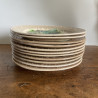 Assiettes en barbotine (lot de 11) - 215 K