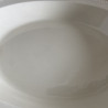 Plat creux - Faïence blanche perlée - Montereau