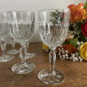 Verres à vin en verre ciselé (lot de 6) - Vintage