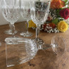 Verres à vin en verre ciselé (lot de 6) - Vintage