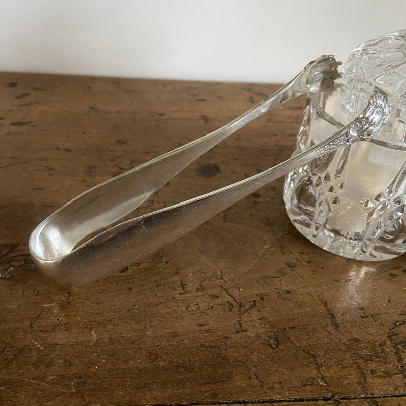 Pince à Sucre Ancienne Christofle – Métal Argenté – Poinçon CC – Fabriquée En France