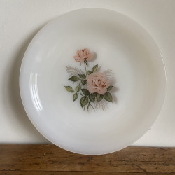 Assiette à dessert - Arcopal - Roses