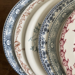 Assiettes plates dépareillées (lot de 6) - Terre de Fer