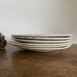 Assiettes plates dépareillées (lot de 6) - Terre de Fer