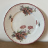 Assiette plate ou dessert - Terre de Fer - Saint-Amand & Hamage - Pavots