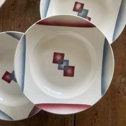 Assiettes creuses (lot de 4) - Badonviller - Cuba