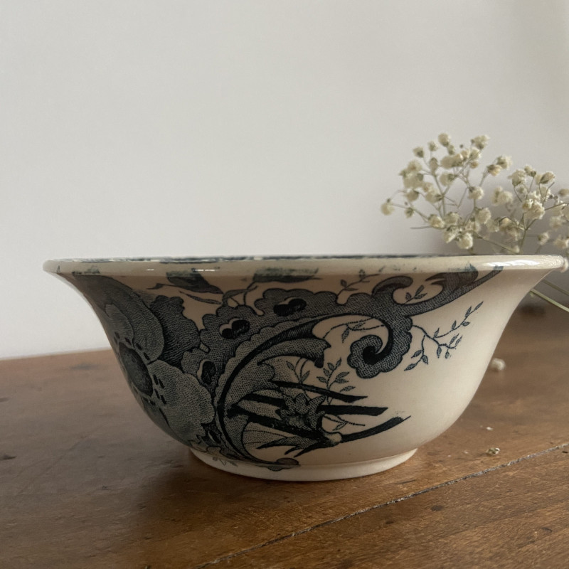 Bol de toilette ancien - St Amand - Anémone - Brocante en ligne