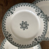 Assiettes plates (lot de 3) - U&C Sarreguemines - Dahomey