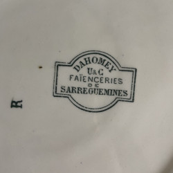 Assiettes plates (lot de 3) - U&C Sarreguemines - Dahomey
